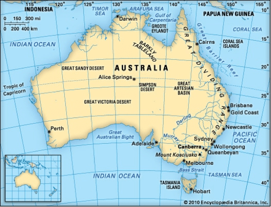 Five Themes of Geography - Australia